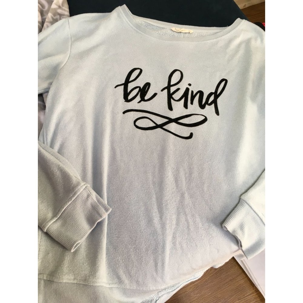 Light Blue Jane and Delaney "Be Kind" Sweatshirt